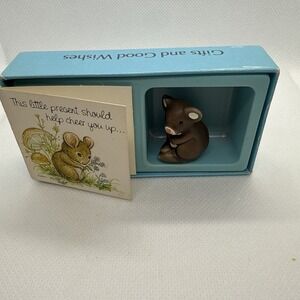 Vintage American Greetings Americard Mouse Miniature Figurine Boxed NOS